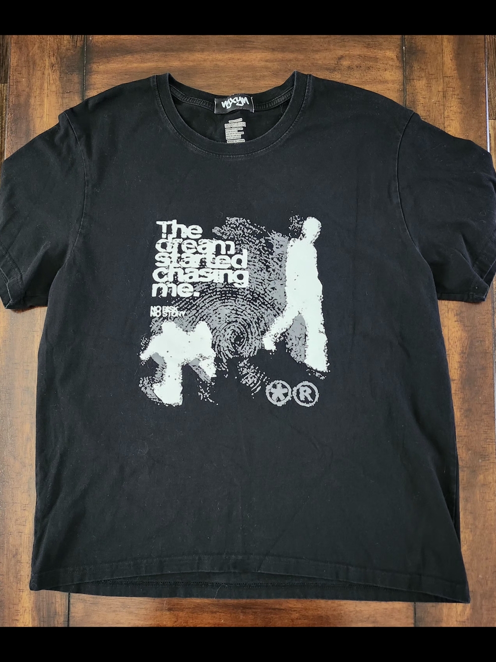 NYX Black Short-Sleeve Graphic Tee with White Print